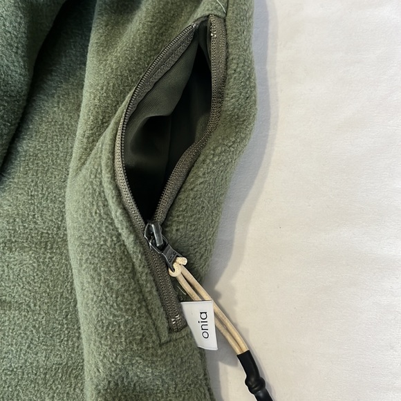 Onia Polar Fleece Overshirt in Sage Green Size M NWT - Picture 7 of 11